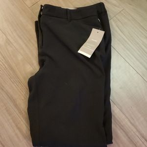 Maurices Black 15/16 Short Slim Boot Work Pants